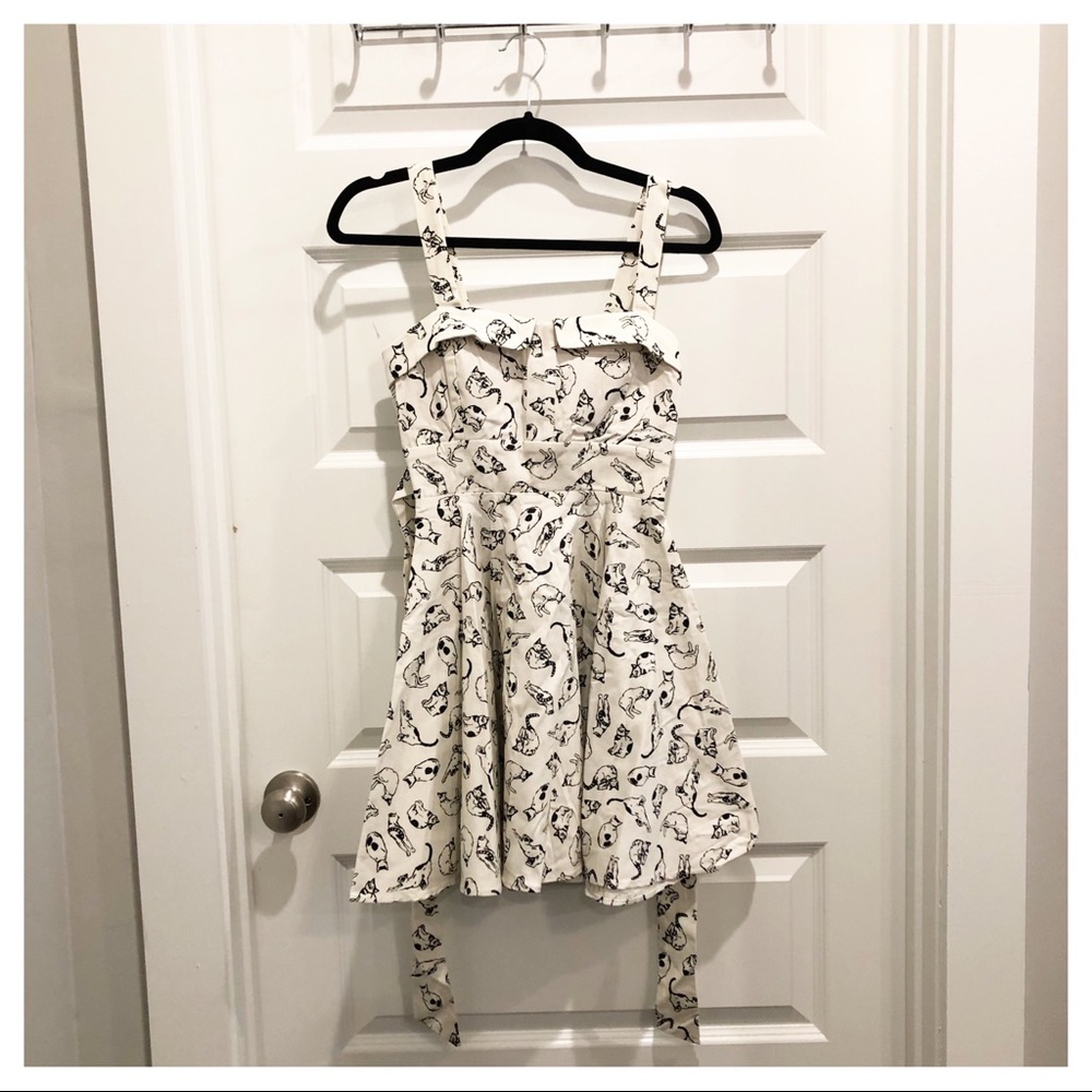 Cat print dress